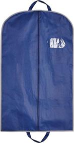 img 4 attached to 40-Inch Breathable Garment Bag: Durable, Travel-Friendly Suit Carry On with UV-Protection, Anti-Moth, and Unique Dark Blue Color