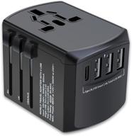 🌍 zggcd travel adapter: universal plug adaptor with usb & usb type-c port, high speed worldwide wall charger for phone and laptop - all in one ac socket logo