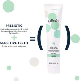 img 2 attached to 🦷 Gallinée Prebiotic Toothpaste – Ultra-Concentrated Non-Foaming Formula for Oral Microbiome Support, 75ml (Natural Origin)