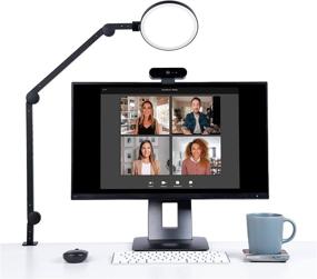 img 4 attached to 💡 Lume Cube Edge LED Desk Light: Remote Work Swing Arm Lamp with Clamp for Video Conferencing, Zoom Webcam, Task & Drafting, Adjustable Brightness & Color Temperature