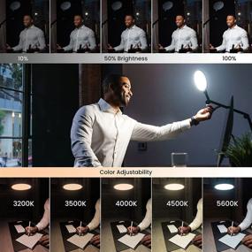 img 1 attached to 💡 Lume Cube Edge LED Desk Light: Remote Work Swing Arm Lamp with Clamp for Video Conferencing, Zoom Webcam, Task & Drafting, Adjustable Brightness & Color Temperature