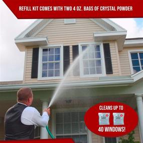 img 3 attached to Efficient Full Crystal Refill Kit: Two 4 Oz. Crystal Powder Packets for Sparkling Window Cleaning (Cleans up to 40 Windows)