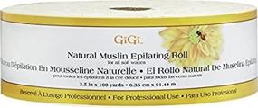 img 4 attached to 🪒 Gigi Natural Muslin Epilating Roll 2.5” by 100 yds - Hair Removal/Waxing