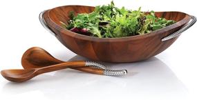 img 3 attached to 🥗 Enhance Your Salad Presentation with Nambe Braid Salad Bowl Servers: Stylish and Functional