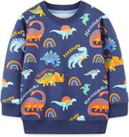 👕 boys' cartoon cotton sleeve sweatshirts for toddlers at active логотип
