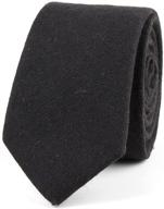 👔 cotton solid skinny necktie by tagerwilen - top men's accessories for ties, cummerbunds & pocket squares logo