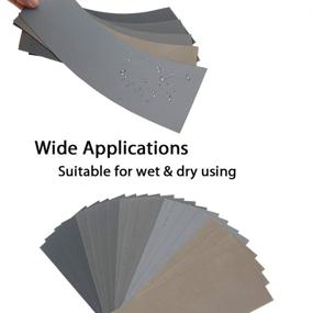 img 1 attached to BAISDY Automotive Sandpaper 🚗 Assortment: Polishing Excellence for Your Vehicle