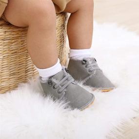 img 1 attached to 👶 Zoolar Baby Warm Booties: Cozy Fur Lace-Up Boots for Newborn Boys and Girls