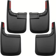 🚗 tecoom mud flaps splash guards 4psc set for 2017-2019 f250 f350 (front and rear) - compatible with fender flares-free models logo