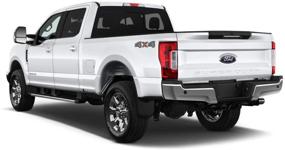 img 2 attached to 🚗 Tecoom Mud Flaps Splash Guards 4psc Set for 2017-2019 F250 F350 (Front and Rear) - Compatible with Fender Flares-Free Models
