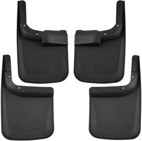 img 3 attached to 🚗 Tecoom Mud Flaps Splash Guards 4psc Set for 2017-2019 F250 F350 (Front and Rear) - Compatible with Fender Flares-Free Models