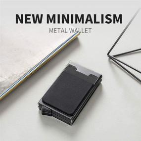 img 1 attached to 💼 Versatile Minimalist Wallet: Stylish Aluminium Pop Up Silver Men's Accessories for Wallets, Card Cases & Money Organizers