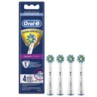 🦷 oral-b crossaction electric toothbrush replacement brush heads refill, 4ct - improve seo! logo