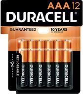 🔋 durable duracell coppertop aaa alkaline batteries - long-lasting power for home & business use - 12 count logo