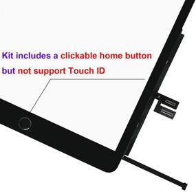 img 2 attached to 📱 Dedia Black Touch Screen Replacement for iPad 7th Generation 2019 10.2 inch (A2197 A2198 A2200) - Home Button, Adhesive, and Tool Kits Included