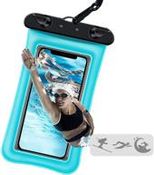 📱 waterproof phone case - jmart floatable dry bag for samsung galaxy s21 ultra, s20 plus, s10, s9, note 20, a01, a11, a21, a51, a71, a02s, a12, a32, a42, a52, iphone 13 pro max, 12, 11, xs, xr, 8, stylo 6 - turquoise logo