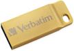 verbatim metal executive flash drive data storage logo