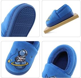 img 1 attached to 🦶 Durable Cartoon Household Toddler Slippers: Boy's Shoes for Comfortable & Fun Slippin'