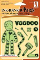 inkadinkado cling stamps, voodoo doll - add a spooky charm to your crafts! logo