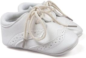 img 1 attached to Comfortable and Stylish Prewalker PU Sneakers for Baby Boys by ESTAMICO