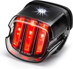 img 4 attached to 🦅 Передний свет для мотоцикла с светодиодами, одобренный ДПС | Светодиодные задние огни для Harley Sportster Dyna Softail Touring Road Glide Road King [дизайн орлиного когтя], 1 шт.