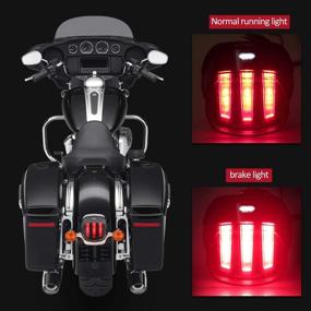 img 3 attached to 🦅 Передний свет для мотоцикла с светодиодами, одобренный ДПС | Светодиодные задние огни для Harley Sportster Dyna Softail Touring Road Glide Road King [дизайн орлиного когтя], 1 шт.