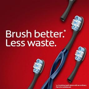 img 3 attached to 🪥 Colgate Keep Soft Manual Toothbrush with 2 Whitening Brush Heads for Adults - Navy