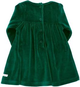 img 1 attached to Evergreen Velour Smocked Girls' Clothing by RuffleButts