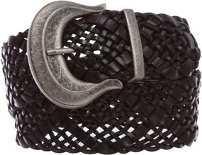 img 2 attached to Womens Waist Braided Cowhide Leather Women's Accessories for Belts