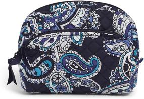 img 4 attached to 💼 Vera Bradley Signature Rosette Travel Accessories: Chic and Practical Cosmetic Essentials"