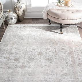 img 2 attached to 🌸 Vintage Floral Runner Rug - nuLOOM Elyse, Ivory, 2' 8" x 8'