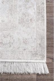 img 1 attached to 🌸 Vintage Floral Runner Rug - nuLOOM Elyse, Ivory, 2' 8" x 8'