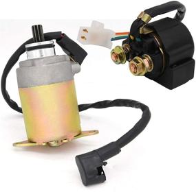 img 4 attached to BOOTOP Starter Solenoid Relay + Starter Motor for 4-Stroke GY6 Engine 50cc 150cc 200cc 250cc ATV Dirt Bikes Scooters Go Kart - Taotao SUNL Coolster Baja Roketa Compatible