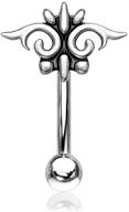 forbidden body jewelry surgical barbell logo