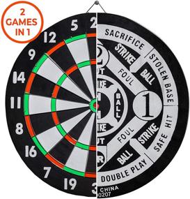 img 3 attached to Franklin Sports Paper Dartboard 17X0 5 Inch