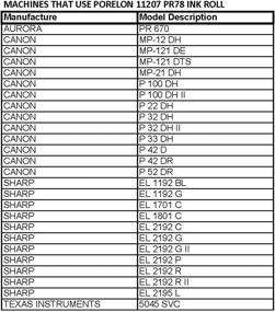 img 1 attached to 🖨️ Porelon 11207 PR78 Calculator Ink Rolls, 1-Pack, Black/Red: Optimal Ink Cartridge for Reliable Calculations