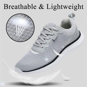 img 3 attached to GESIMEI Breathable Comfortable Sneakers Lightweight Men's Shoes