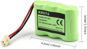 img 2 attached to Kruta BT-17333 BT-27333 Handset Telephone Battery Pack - Rechargeable 2/3AA 3.6V NI-CD Cordless Phone Battery Compatible with Vtech BT17333 BT27333 BT-17233 BT17233 BT-163345 CS5121 (Set of 3)