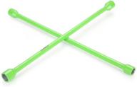 🔧 oemtools 20561 20-inch universal heavy duty lug nut wrench: classic 4-way cross wrench for torque, green logo