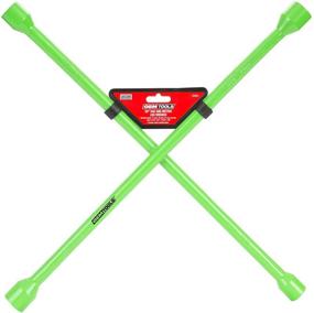 img 1 attached to 🔧 OEMTOOLS 20561 20-Inch Universal Heavy Duty Lug Nut Wrench: Classic 4-Way Cross Wrench for Torque, Green