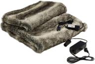 🛋️ trillium worldwide ff-900 faux fur cozy - silver and gray, 58 x 36 - luxurious comfort in 1 pack logo