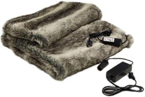 img 4 attached to 🛋️ Trillium Worldwide FF-900 Faux Fur Cozy - Silver and Gray, 58 x 36 - Luxurious Comfort in 1 Pack