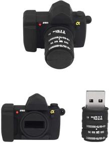 img 3 attached to BorlterClamp 32GB USB Flash Drive Novelty Camera Shaped Memory Stick Cute Thumb Drives
