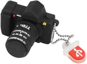 img 4 attached to Флеш-накопитель BorlterClamp 32 ГБ, флешка в форме забавной камеры, милые нескладушки для пальца