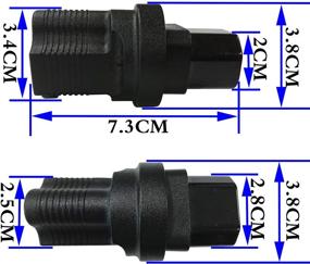 img 3 attached to 🔌 2 пакета ZdyCGTime адаптер питания С14 - NEMA 5-15R для компьютера - Стандарт 10A/250V (IG-320) (NEMA 5-15R - IEC 60320-C14)