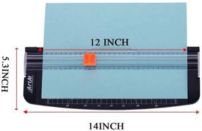 img 2 attached to 📄 A4 Portable Paper Cutter: 12-inch Paper Trimmer Scrapbooking Tool for Photo Gift Cards, Kraft Paper Label, and Coupon with Automatic Security Safeguard - ArtAt Paper Trimmers