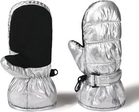 img 4 attached to ❄️ ACCSA Kids Toddlers Winter Mittens - Infant 3M Thinsulate Warm Ski Gloves: Waterproof & Winterproof Snow Gloves for Girls