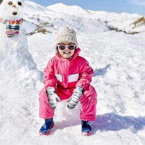 img 2 attached to ❄️ ACCSA Kids Toddlers Winter Mittens - Infant 3M Thinsulate Warm Ski Gloves: Waterproof & Winterproof Snow Gloves for Girls