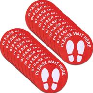 versatile sticker removable footprint: ideal for supermarkets and hospitals logo