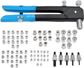 img 3 attached to 🔧 LiNKFOR Heavy Duty Rivet Nut Gun Kit - Includes 80Pcs Rivet Nuts and 5Pcs Mandrels - Threaded Rivets & Nuts Hand Riveter for Sheet Metal, Automotive, Duct Work, and More